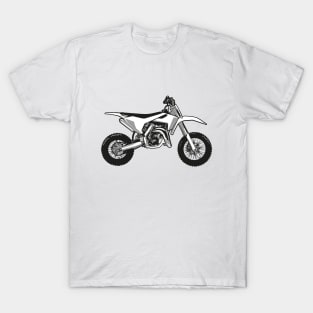 Motocross // print // black white and grey motorcycle T-Shirt